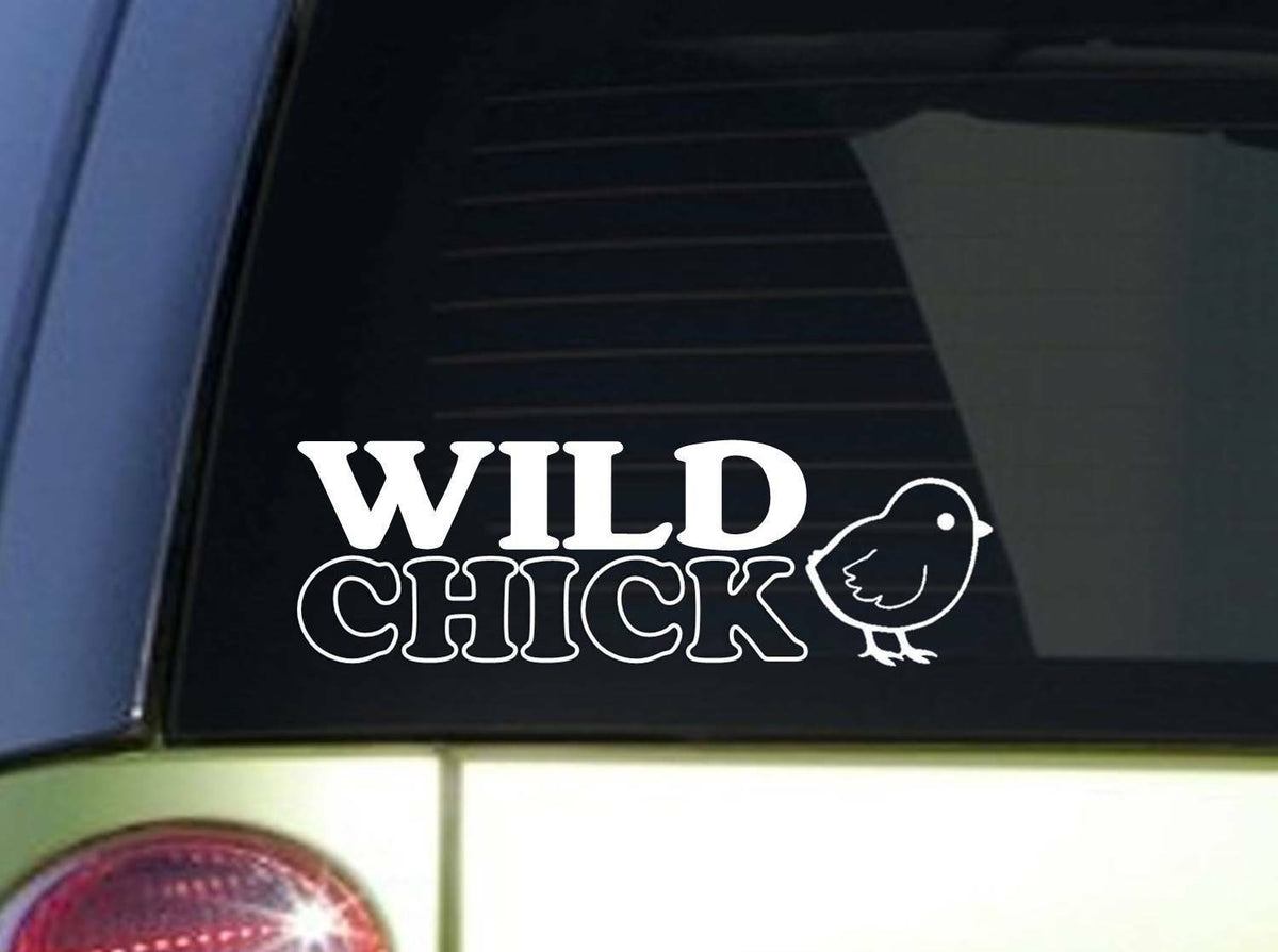 Wild Chick Vinyl Decal – 8 Inch