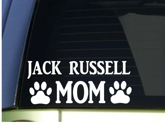 Jack Russell Mom Vinyl Decal – 8.5 Inch