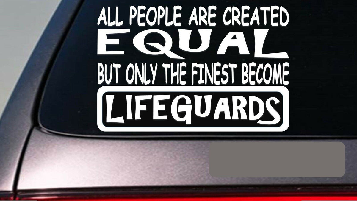 Lifeguard All People Equal Vinyl Decal – 6 Inch
