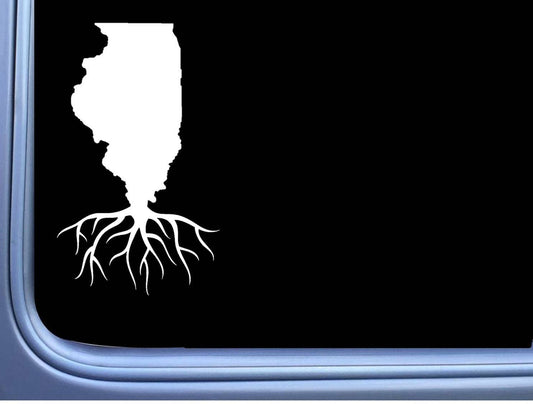 Illinois Roots Vinyl Decal – 6 Inch