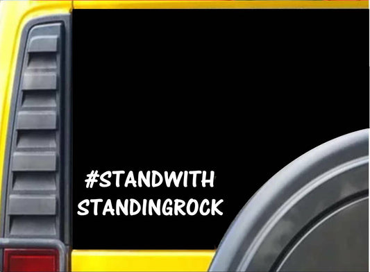 #Stand with Standing Rock Vinyl Decal – 8 Inch