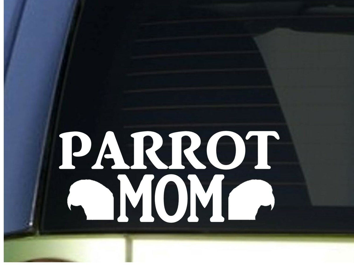 Parrot Mom Vinyl Decal – 8.5 Inch