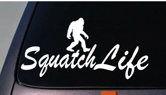 Squatch Life Bigfoot Sasquatch Vinyl Decal