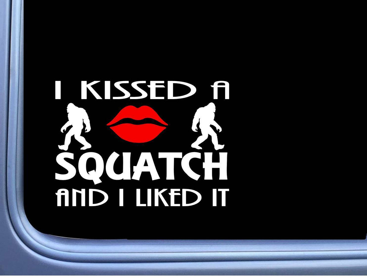 Squatch Kissed Bigfoot Vinyl Decal – 8 Inch