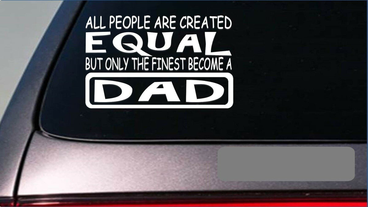 Dad Equal Vinyl Decal – 8 Inch