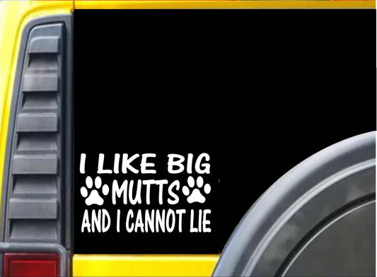 I Like Big Mutts Dog Rescue Vinyl Decal – 6 Inch