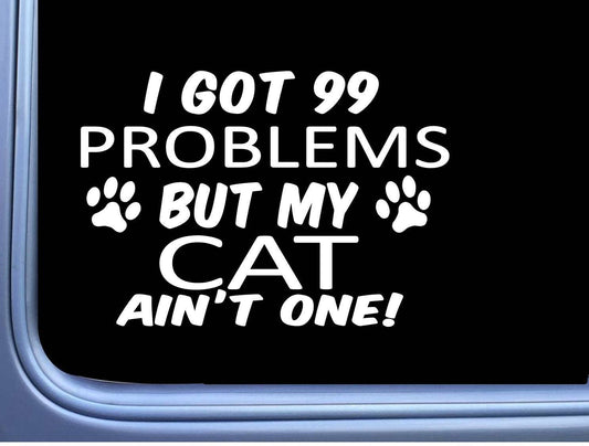 Cat Vinyl Decal – 8 Inch