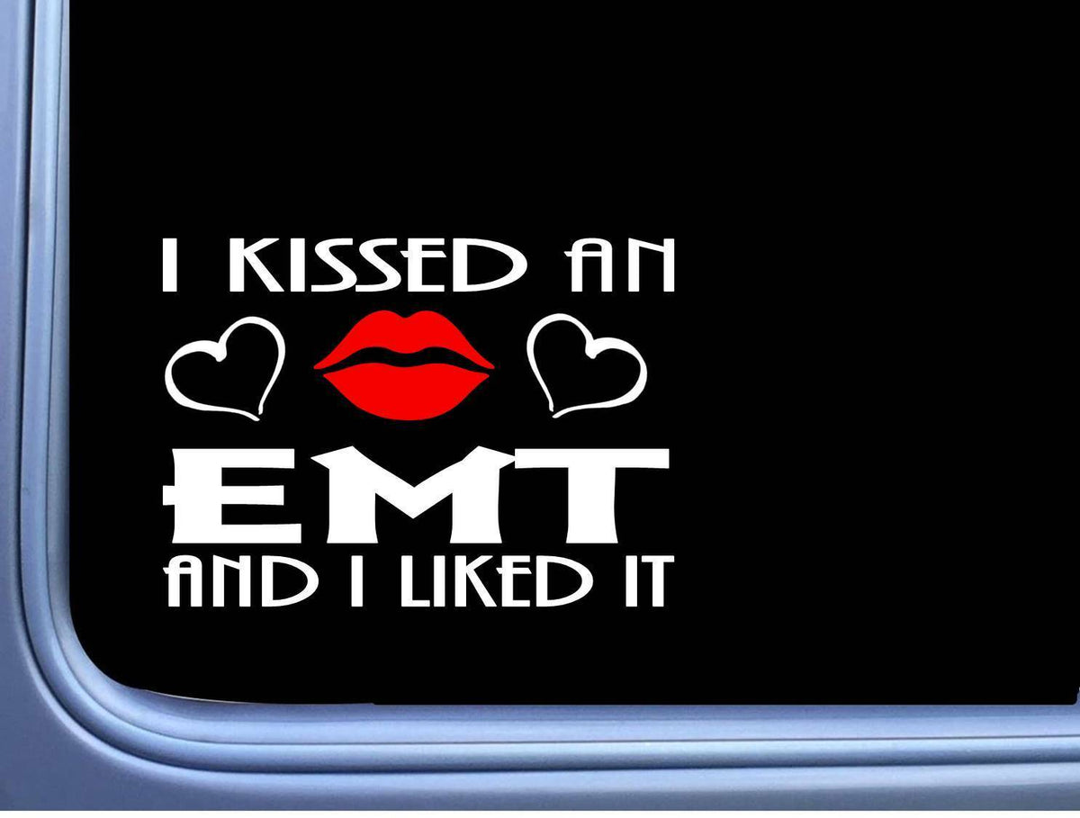 EMT Kissed Ambulance Vinyl Decal – 8 Inch