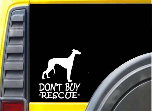 Don't Buy Rescue Vinyl Decal – 6 Inch