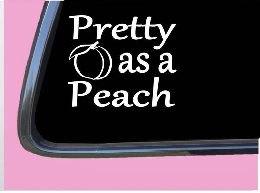 Pretty as a Peach Vinyl Decal – 6 Inch