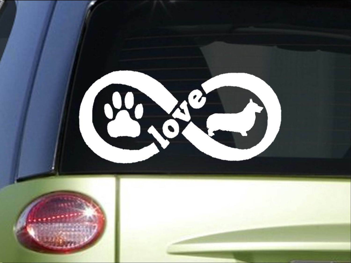 Pembroke Welsh Corgi Infinity Vinyl Decal – 8.5 Inch