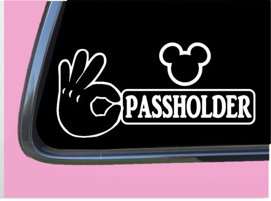 Passholder Vinyl Decal – 8 Inch