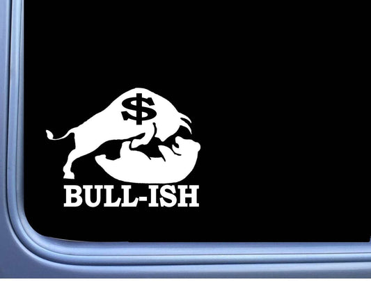 Bullish Stock Market Vinyl Decal – 6 Inch