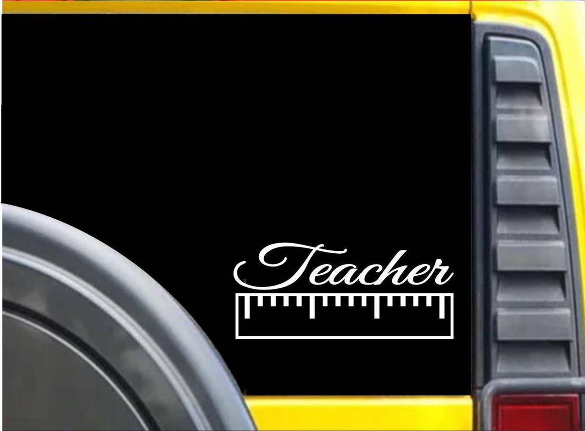 Teacher Ruler Vinyl Decal – 8 Inch