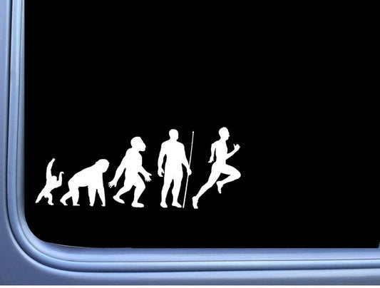 Running Evolution Vinyl Decal – 8 Inch
