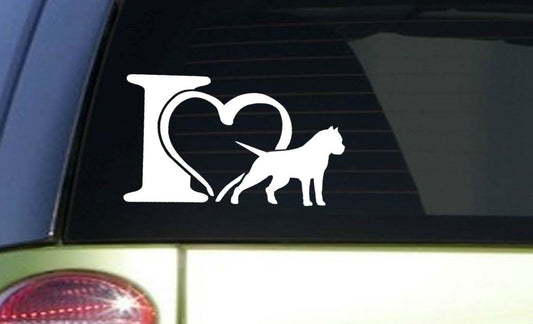 I Heart Pitbull 4X Vinyl Decal – 8 Inch