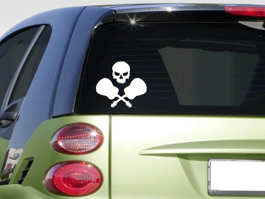 Guitar Crossbones Skull Vinyl Decal – 6 Inch