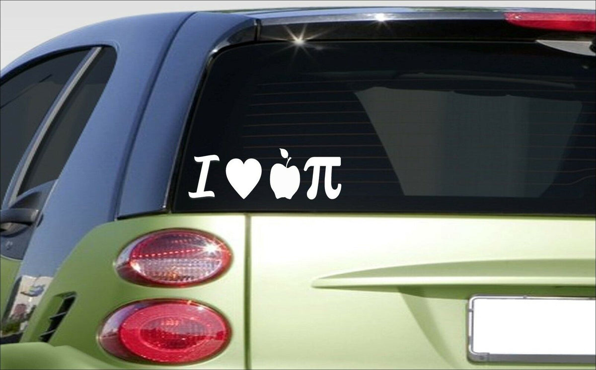 I Love Apple Pi Vinyl Decal – 8 Inch