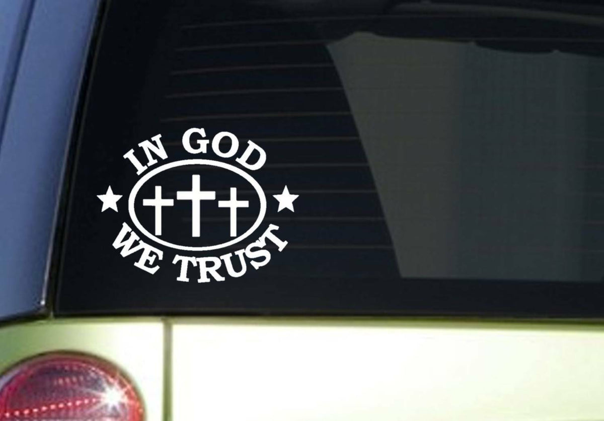 In God We Trust 6X Vinyl Decal – 8 Inch