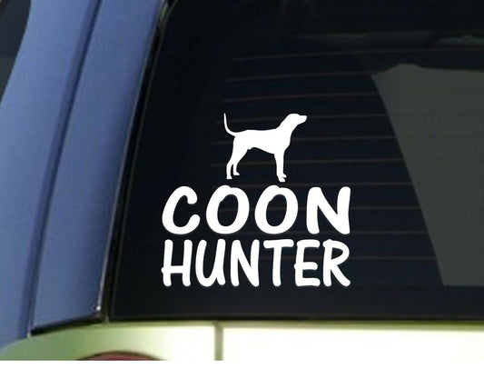 Coon Hunter Vinyl Decal – 6 Inch
