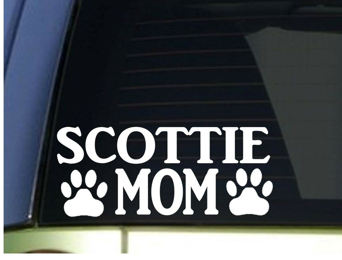 Scottie Mom Vinyl Decal – 8.5 Inch