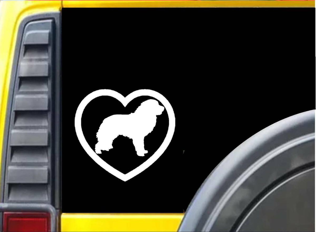 Great Pyrenees Heart Vinyl Decal – 6 Inch