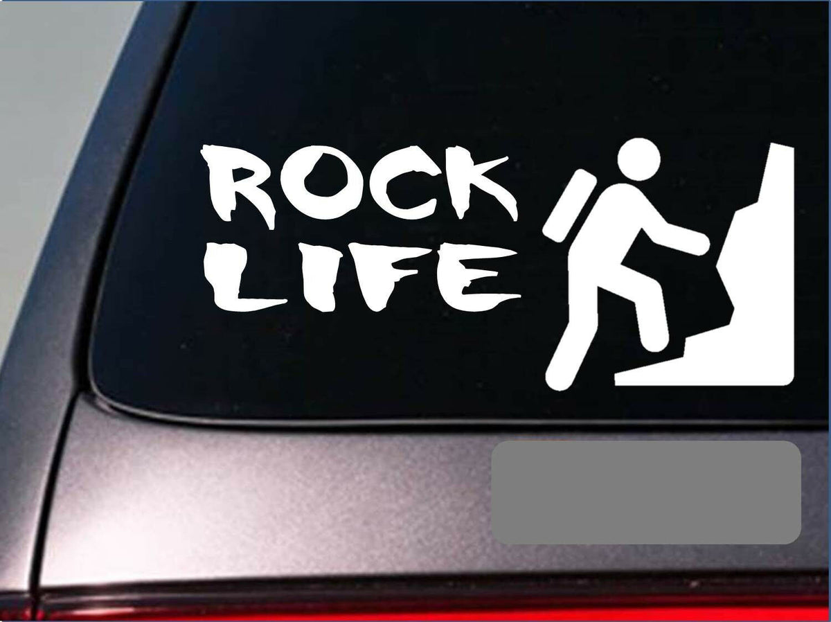 Rock Life Rock Climbing Vinyl Decal