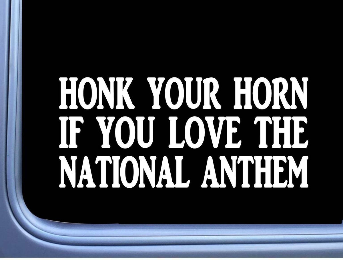 Honk for the National Anthem Vinyl Decal – 8 Inch