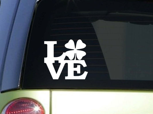 Shamrock Love Vinyl Decal – 6 Inch