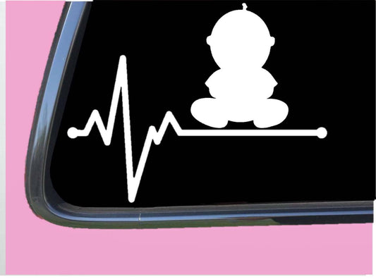 Baby Lifeline Vinyl Decal – 8 Inch