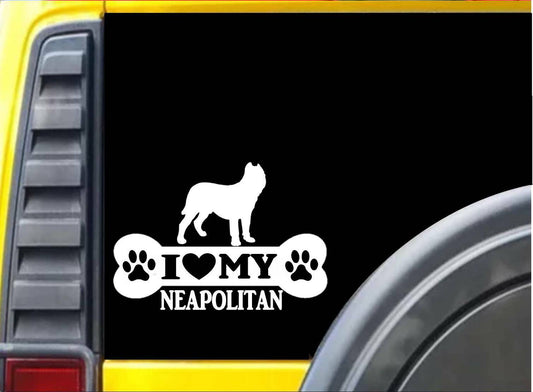 Neapolitan Mastiff Vinyl Decal – 8 Inch