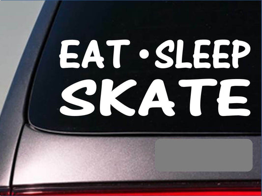 Eat Sleep Skate Vinyl Decal – 8 Inch