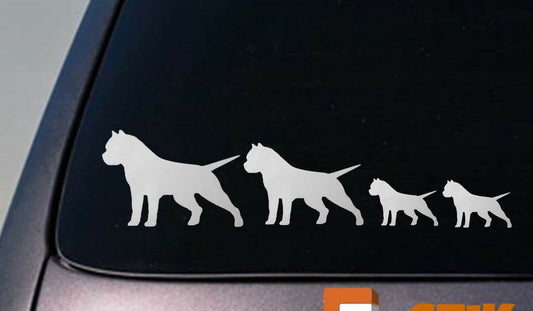 Pit Bull Family Vinyl Decal – 8.5 Inch