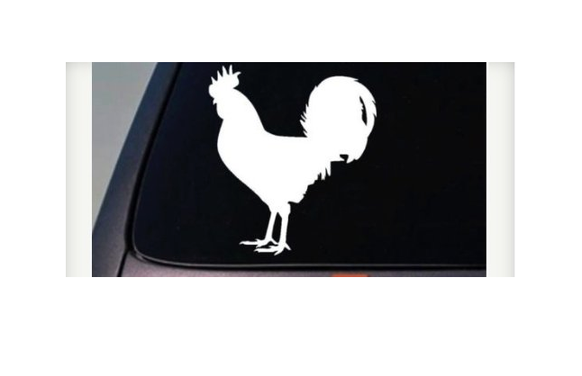 Rooster Vinyl Decal – 6 Inch