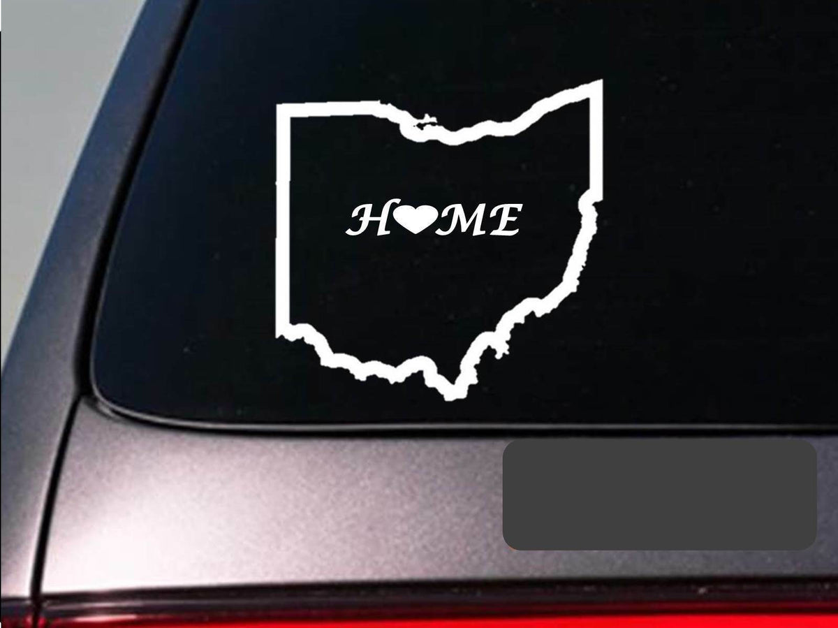 Ohio Home Vinyl Decal – 6 Inch