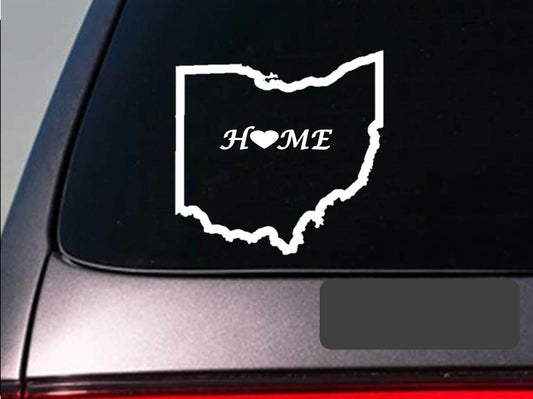 Ohio Home Vinyl Decal – 6 Inch