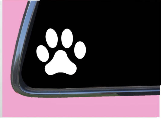 Dog Paw Vinyl Decal – 6 Inch