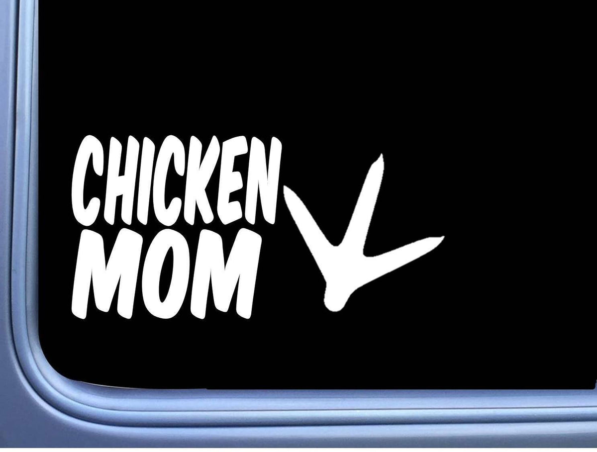 Chicken Mom Vinyl Decal – 8 Inch