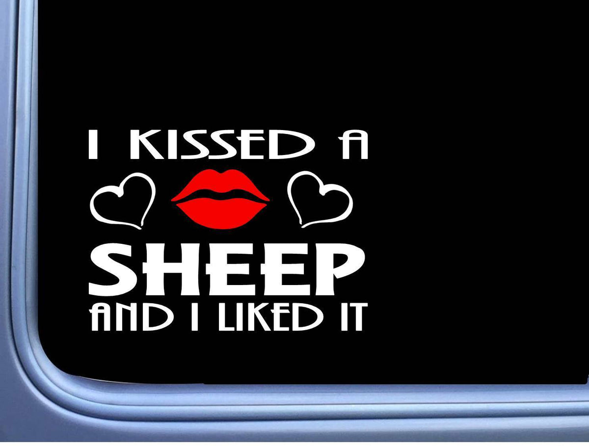Sheep Kissed Farming Vinyl Decal – 8 Inch