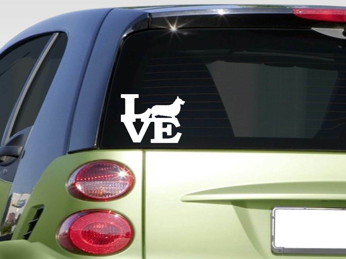 Pembroke Welsh Corgi Love Vinyl Decal – 6 Inch