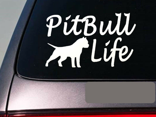 Pit Bull Life Vinyl Decal – 6 Inch