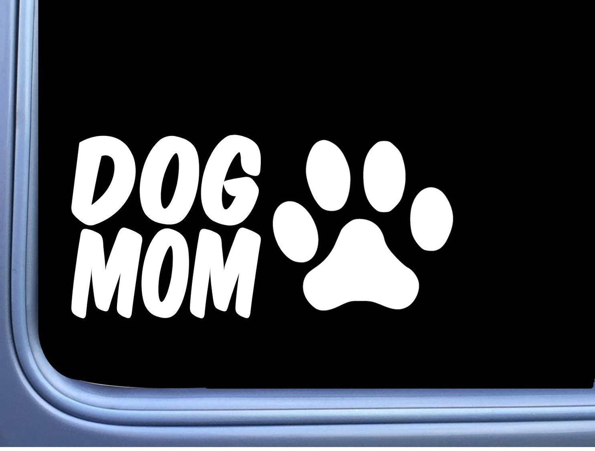 Dog Mom Paw Vinyl Decal – 8 Inch