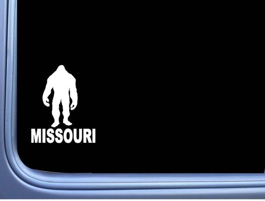 Bigfoot Missouri State Vinyl Decal – 6 Inch