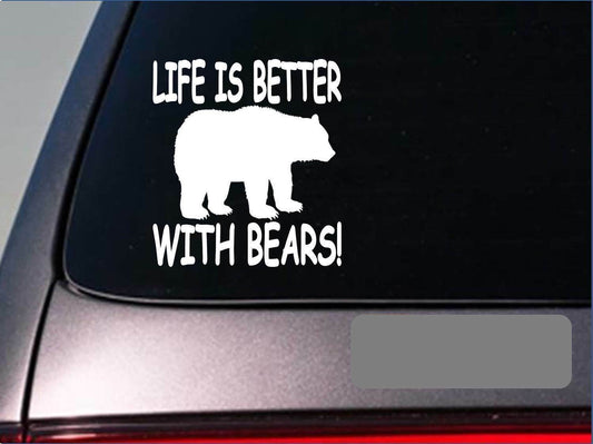 Life Is Better with Bears Vinyl Decal
