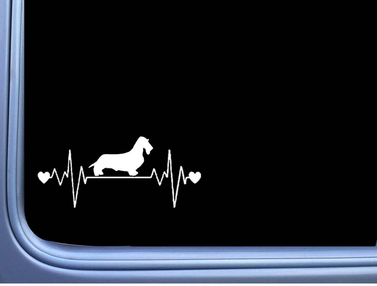 Wirehaired Dachshund Lifeline Vinyl Decal – 8 Inch