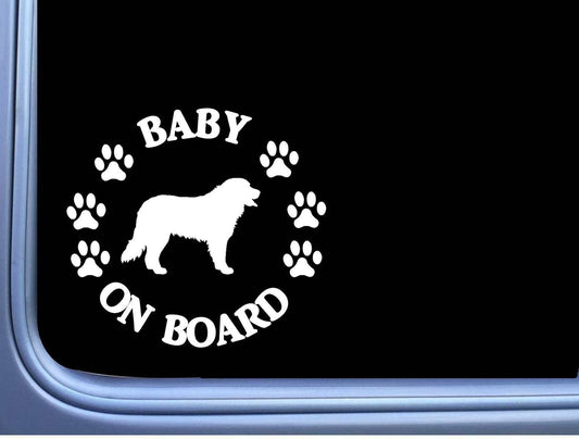 Baby on Board Bernese Mt Dog Vinyl Decal – 6 Inch