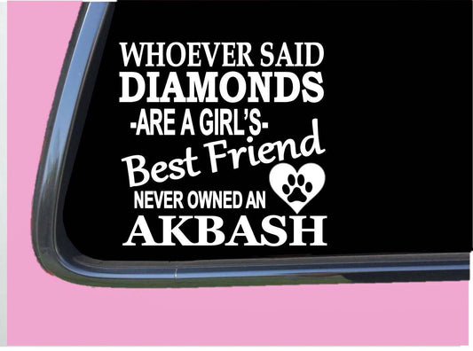 Akbash Diamonds Vinyl Decal – 6 Inch