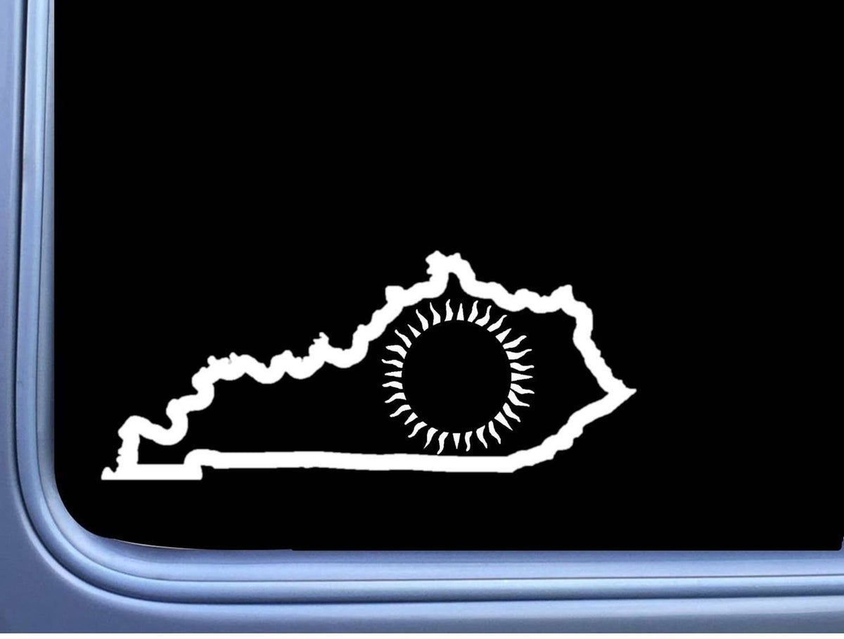 Kentucky Eclipse Path of Totality Vinyl Decal – 8 Inch