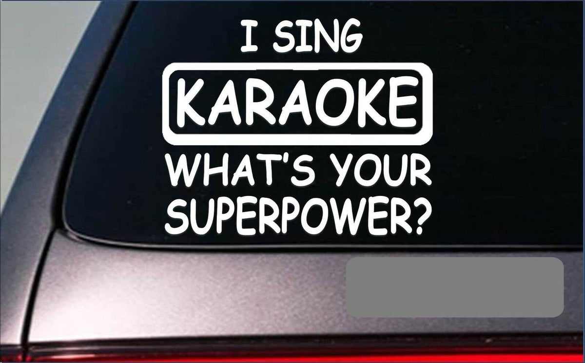 Karaoke Superpower Vinyl Decal – 8 Inch