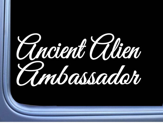 Ancient Alien Ambassador Vinyl Decal – 8 Inch